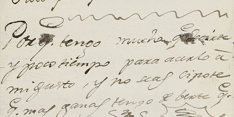 Carta de Martín Zapater a Goya y respuesta a Martín Zapater sin fechar