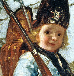 Muchachos jugando a soldados